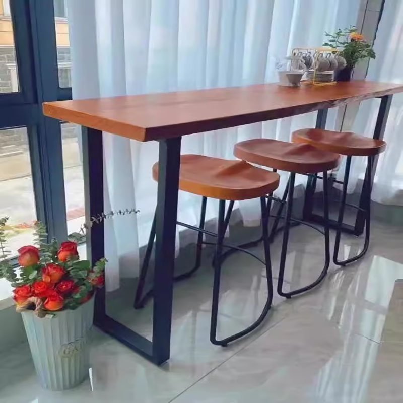 金属铁艺简约桌腿支架吧台腿餐桌脚办公桌支撑架可定制大板桌桌腿