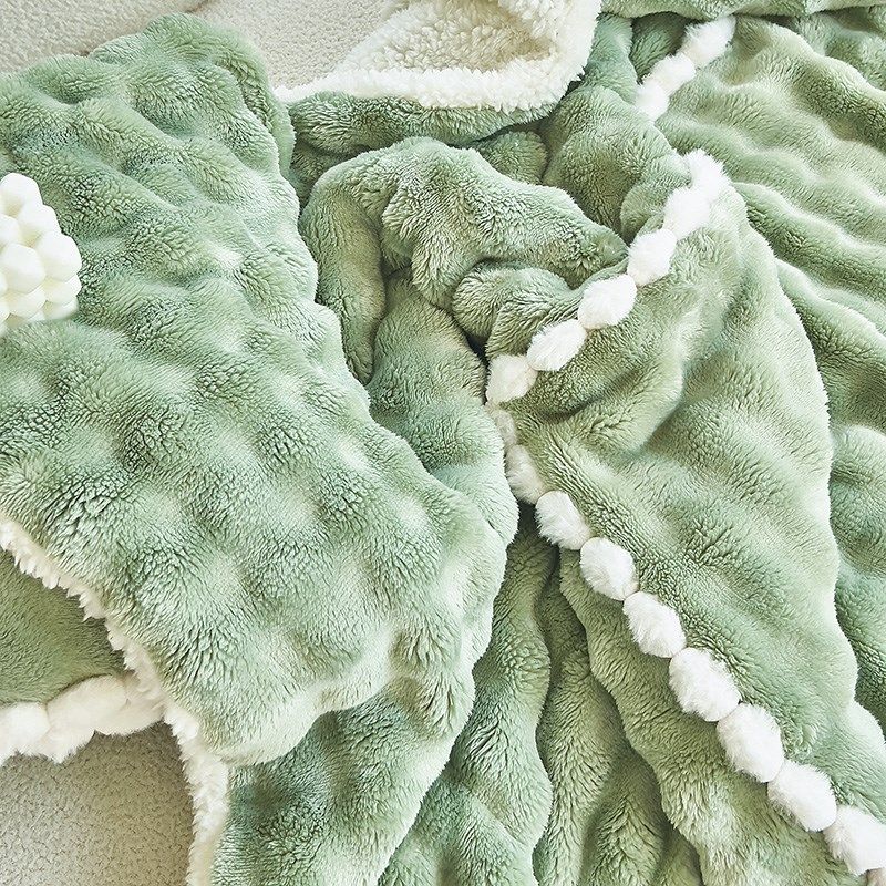 抱枕毯子二合一车用加厚高级兔毛绒毛毯枕头沙发午睡被子两用车载