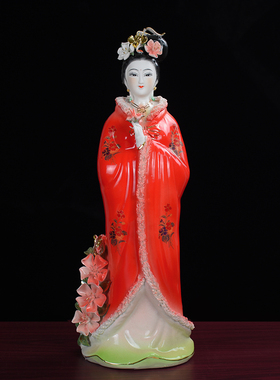 陶瓷桃花仙子桃花娘娘梅花仙子神像佛像家居客厅工艺品摆件装饰品