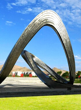 大型广场不锈钢景观雕塑户外艺术品创意摆件园林公园地标建筑塑像