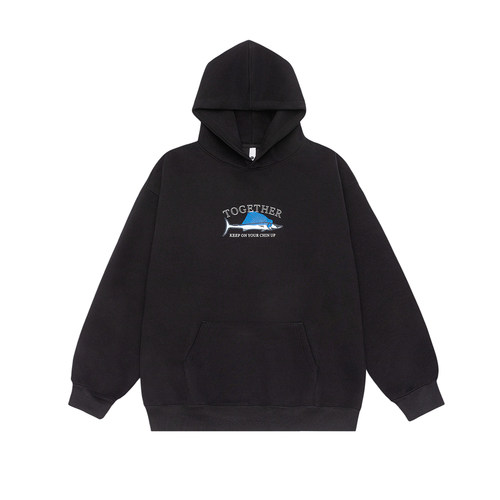 2025秋冬季美式印花卫衣圆领情侣装学生宽松百搭潮流卫衣