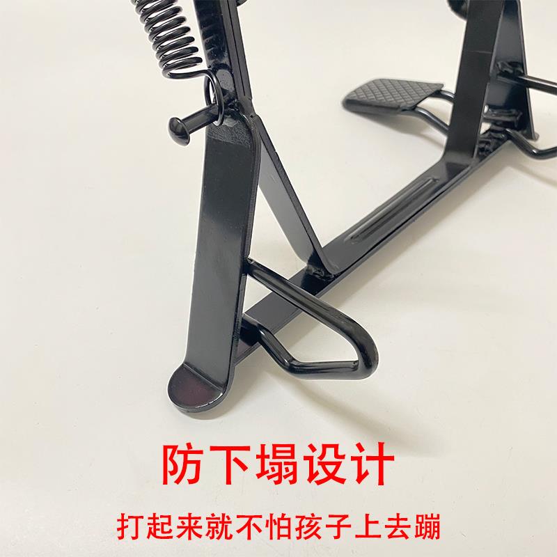 电动车后脚撑加粗车梯两轮电瓶车支架通用电动自行车停车架配件