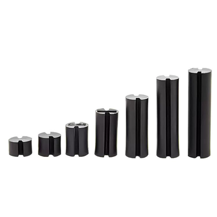 4X2-24MMLED双坑黑色间隔柱双槽灯柱尼龙灯套LED尼龙垫高柱F3灯套