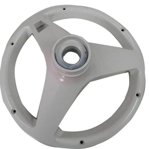 供应家俱压铸配件 铝合金五星脚 办公椅支架 抛光金属转椅脚