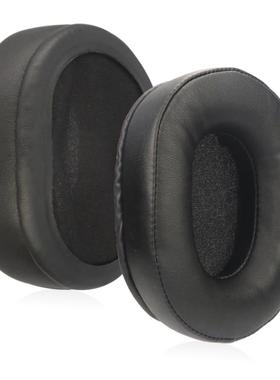 WHP01K耳罩适用Final Audio AG WHP01K耳罩蛋白皮深灰色奶油色耳机配件