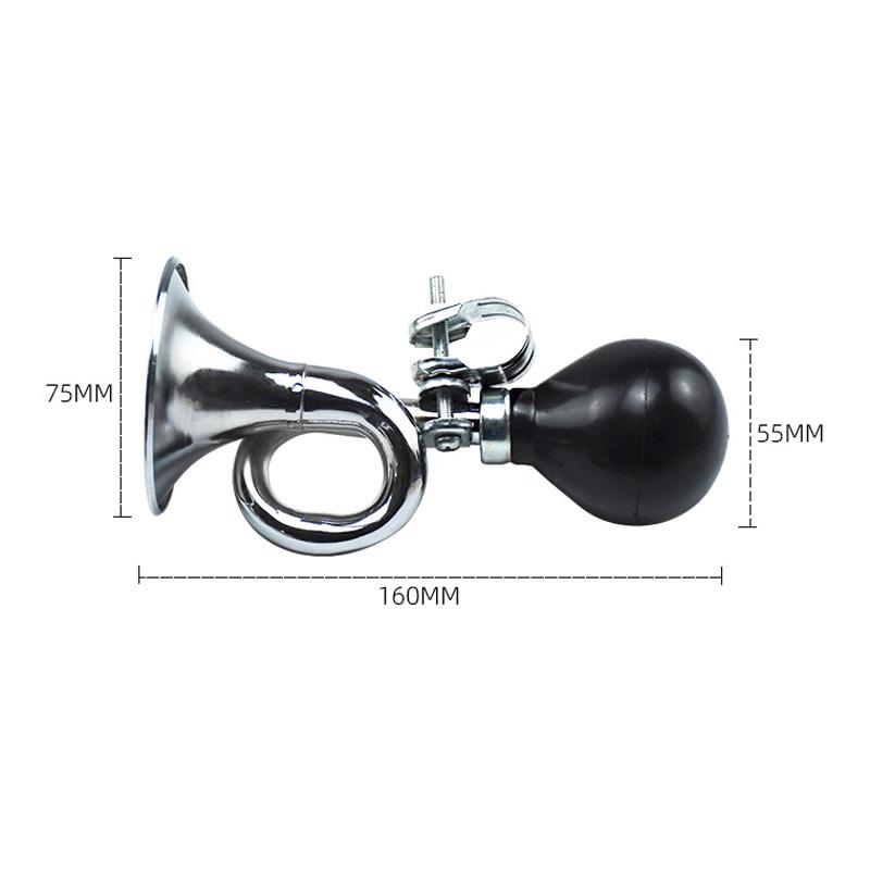 复古摩托车手按气喇叭改装电动车自行车手动喇叭老式机车手捏汽笛