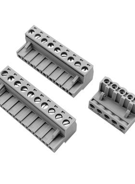 2EDGK5.08mm接线端子凤凰插头3位4芯5孔6灰色7对接头8Pin10EDG