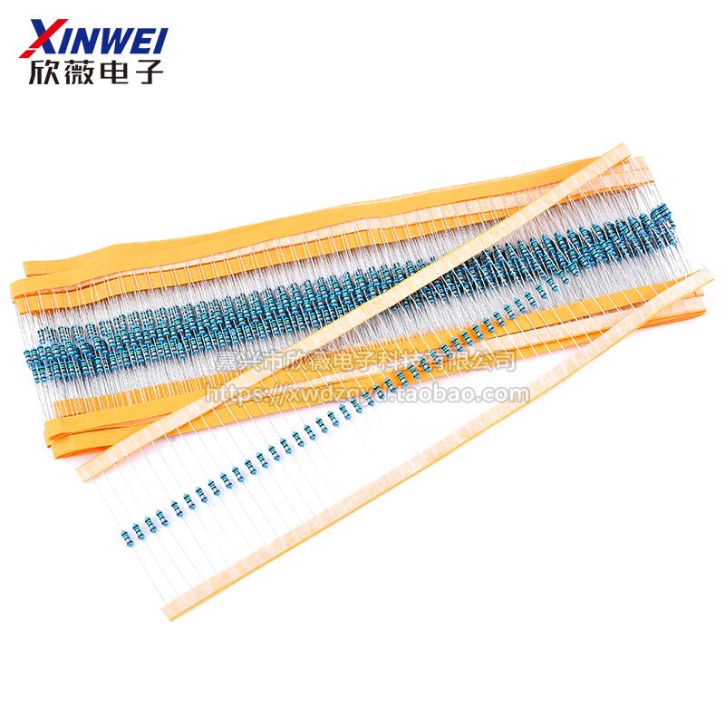 47K 51K 56K 62K68K75K82K91K 100K欧1%金属膜电阻1/6W1/4W1W2W3W