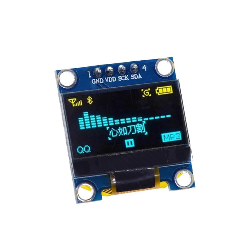 arduino液晶0.96/1.3/2.42寸OLED显示屏模块4针管脚IIC通信stm32