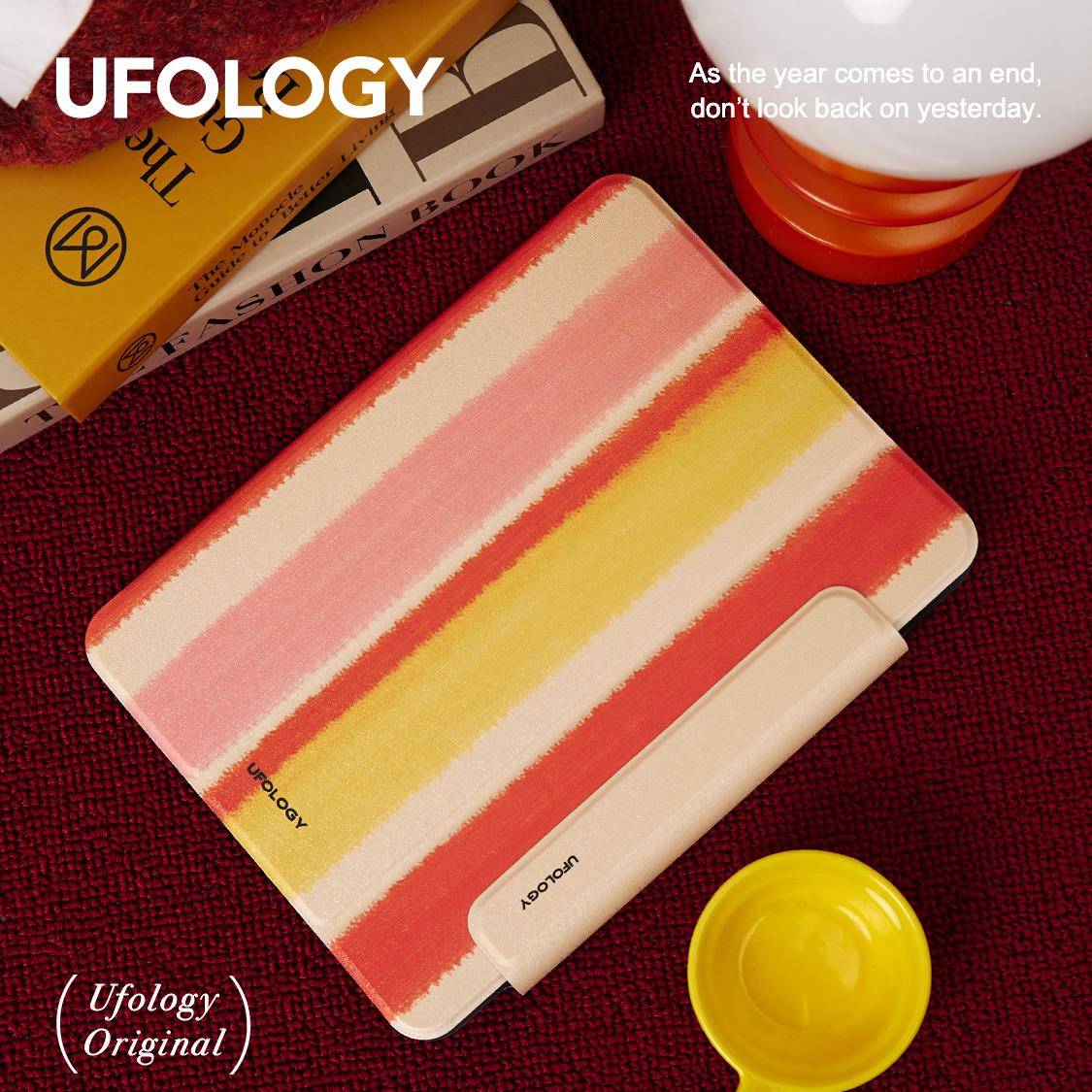 Ufology原创新年ipadair4/5保护套2020壳2021双面2022磁吸平板壳mini6条纹春air3粉红ipad10全包air6笔槽2024