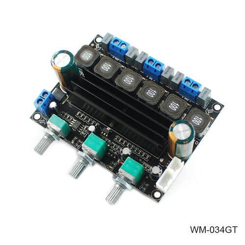 发热Tpa3116D2大功率高保真数字2.1低音炮功率放大器板10-25V成品