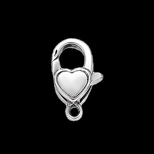 S925纯银弹簧扣爱心形日字做旧项链手链diy泰银配件搭扣龙虾扣头