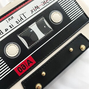 复古磁带包网红小黑包质感女包外贸新盒子包斜挎潮ins链条单肩包