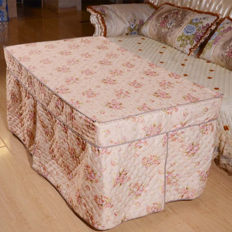 电暖炉套烤火桌布套韩式加厚电炉罩麻将机盖布茶几蕾丝罩定做