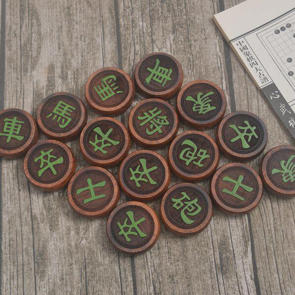 优选隶书版6cm蛇桑木象棋 蛇纹木象棋送特大号红木象棋盘中国象棋