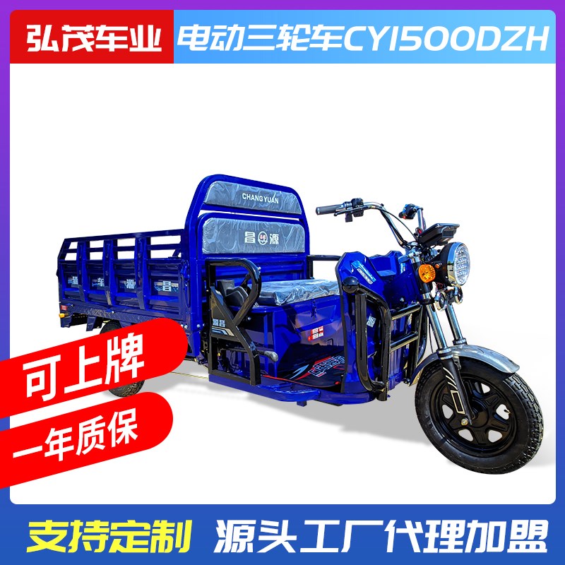 常州电动三轮车可上牌国标快递拉货家用农用摆摊载货载重王电瓶车
