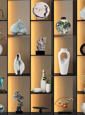 新中式轻奢创意家居摆件客厅电视柜酒柜高档办公室样板间软装摆设