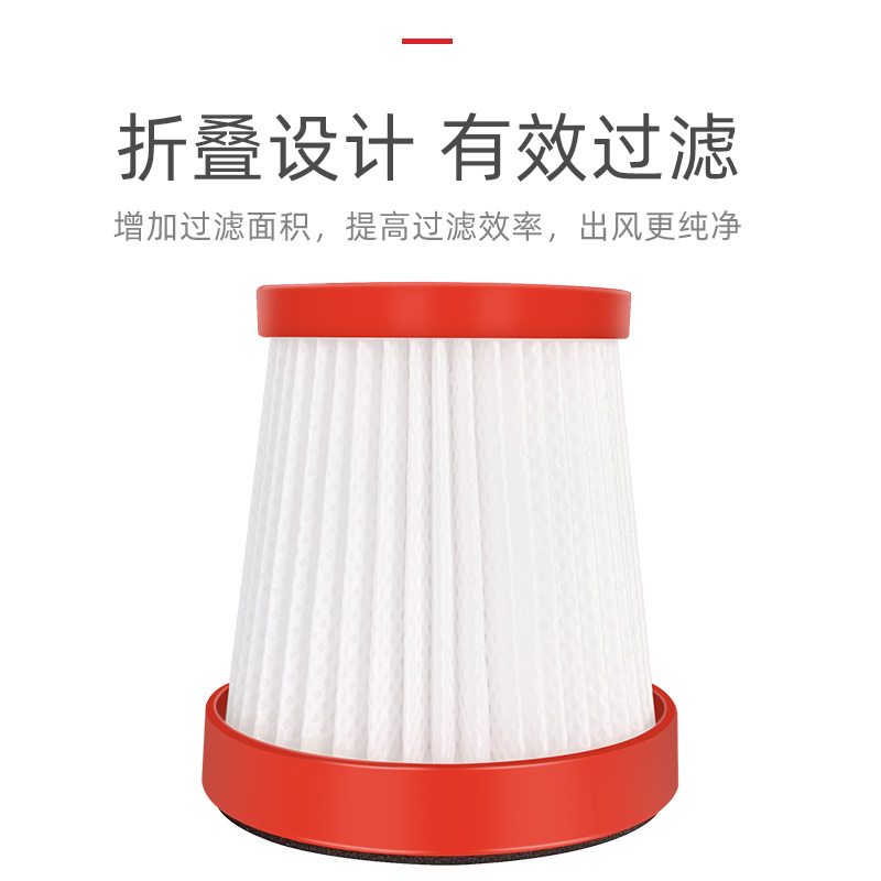 适配德尔玛手持无线吸尘器配件 VC01 过滤网过滤芯海帕过滤器HEPA
