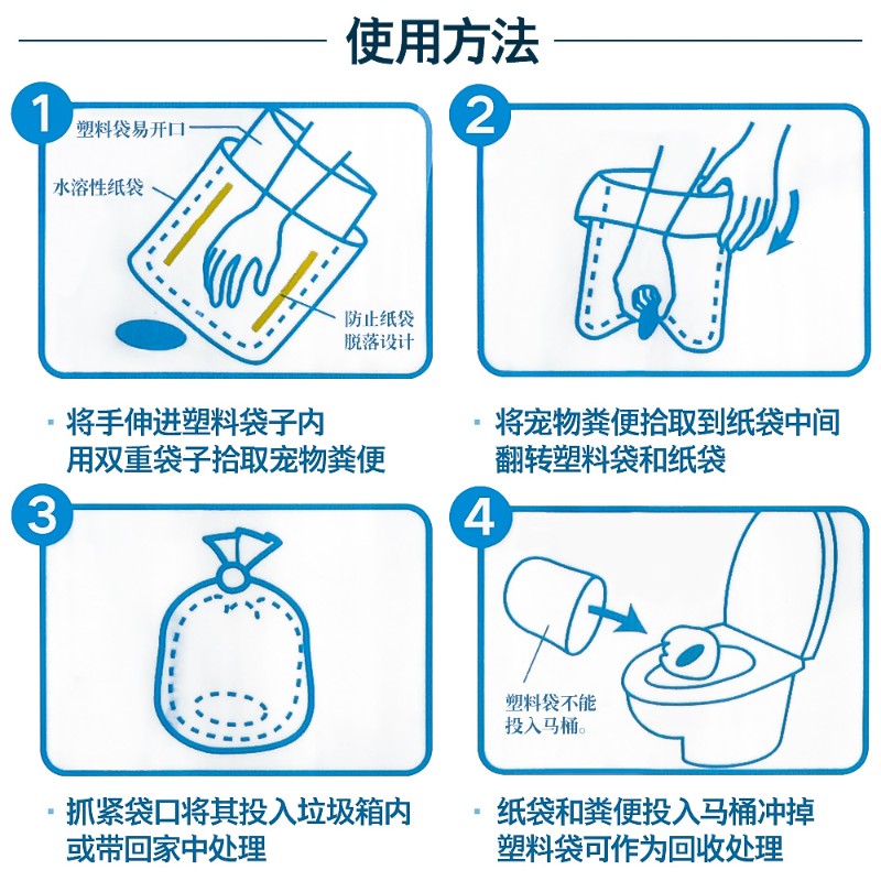 狗狗宠物一次性垃圾袋拾便捡屎粪便拾便器狗屎铲屎便便神器便携式