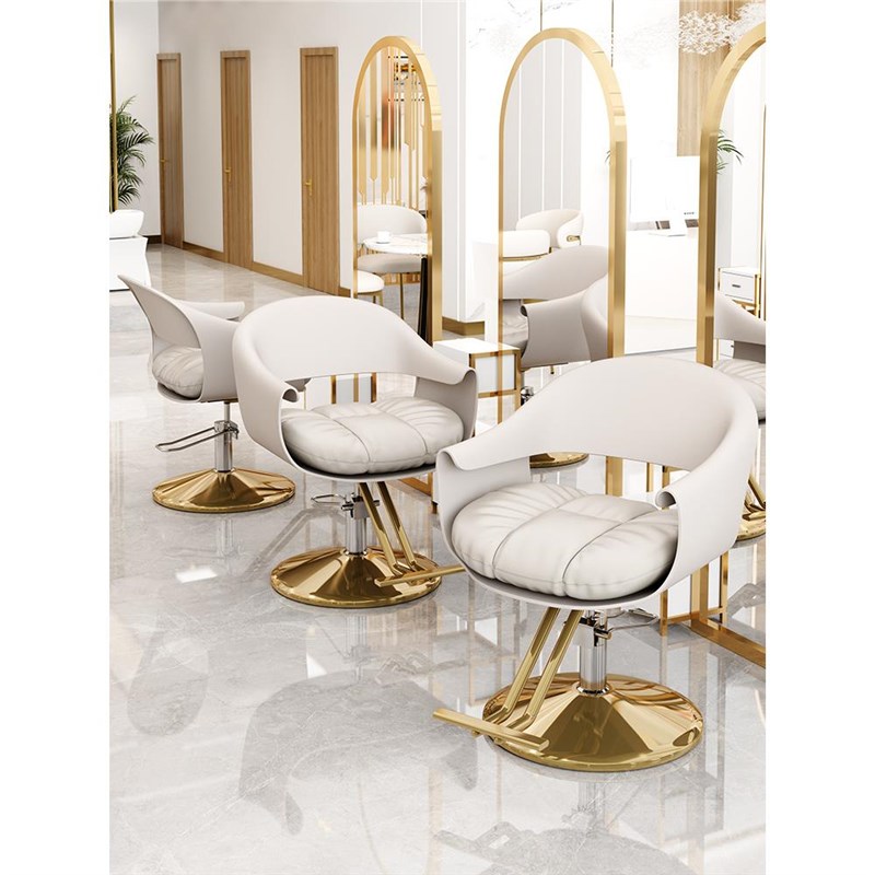 网红美发椅子理发店椅子发廊专用升降旋转时尚剪发座椅轻奢烫染椅