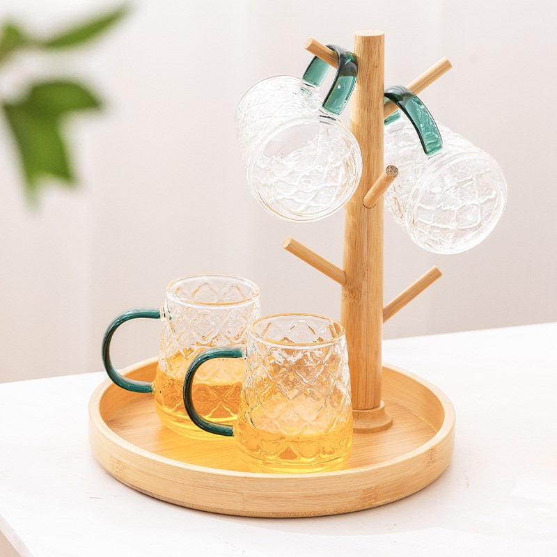 桌面杯架水杯子挂架家用咖啡杯马克杯托盘玻璃茶具茶杯收纳置物架