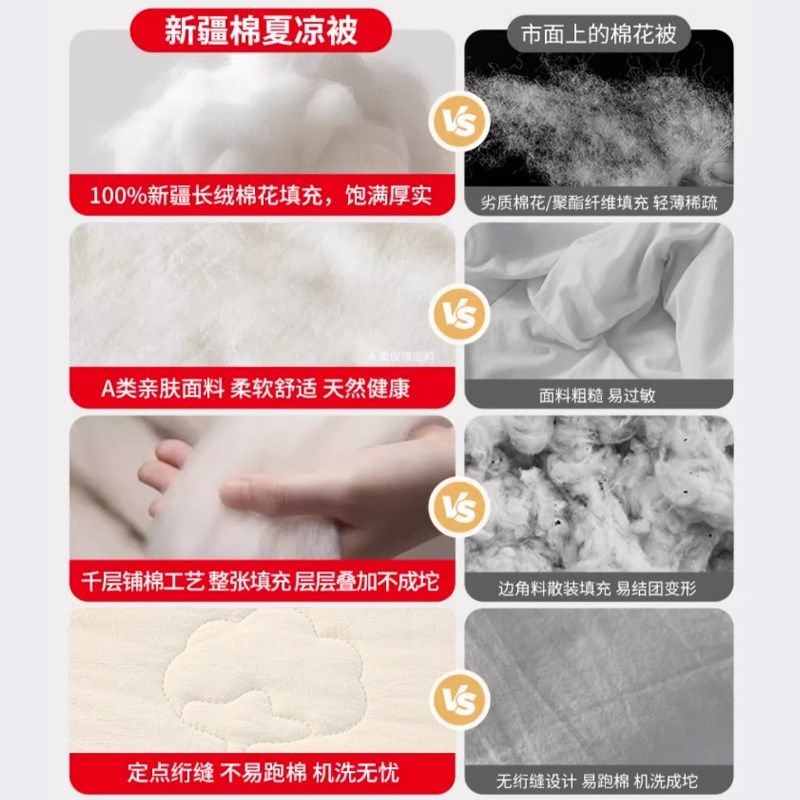 夏天夏凉被纯棉全棉可机洗空调被夏季学生单双人棉花被子2025新款,床上用品,棉花被,淘宝优惠券,粉丝福利购,淘宝优惠卷