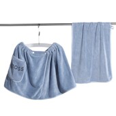 浴裙可穿毛巾浴裤 男士 浴巾家用吸水毛巾加厚沙滩短裙防走光男士