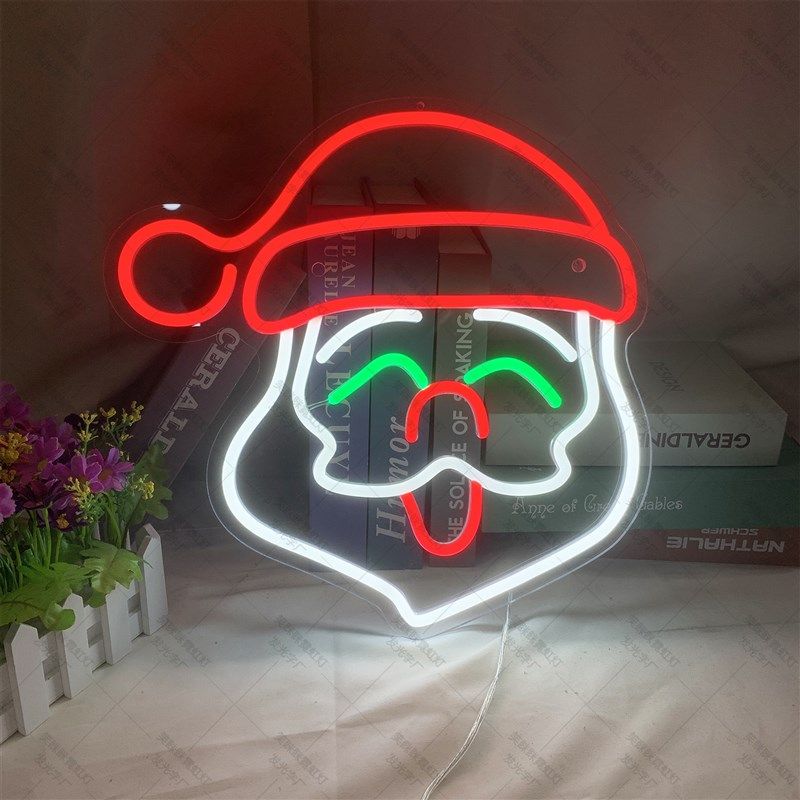 圣诞节霓虹灯圣诞老人帽树袜子拐杖雪人姜饼人冬青叶铃铛装饰灯,节庆用品/礼品,装饰灯,淘宝优惠券,粉丝福利购,淘宝优惠卷