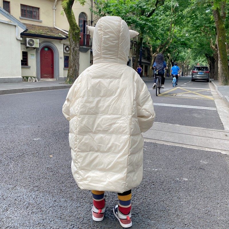 韩国儿童羽绒服小恶魔过膝长款男童女童宝宝秋冬连帽加厚宽松外套,童装/婴儿装/亲子装,羽绒服,淘宝优惠券,粉丝福利购,淘宝优惠卷