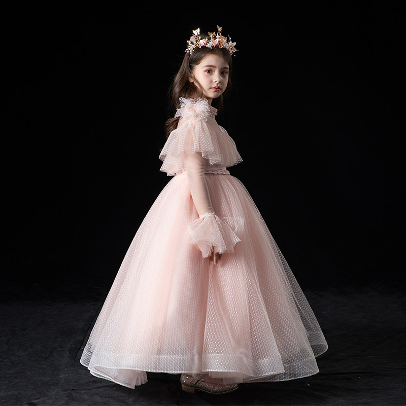 女童礼服公主裙2021气质儿童花童走秀生日女孩钢琴演出服高端夏季