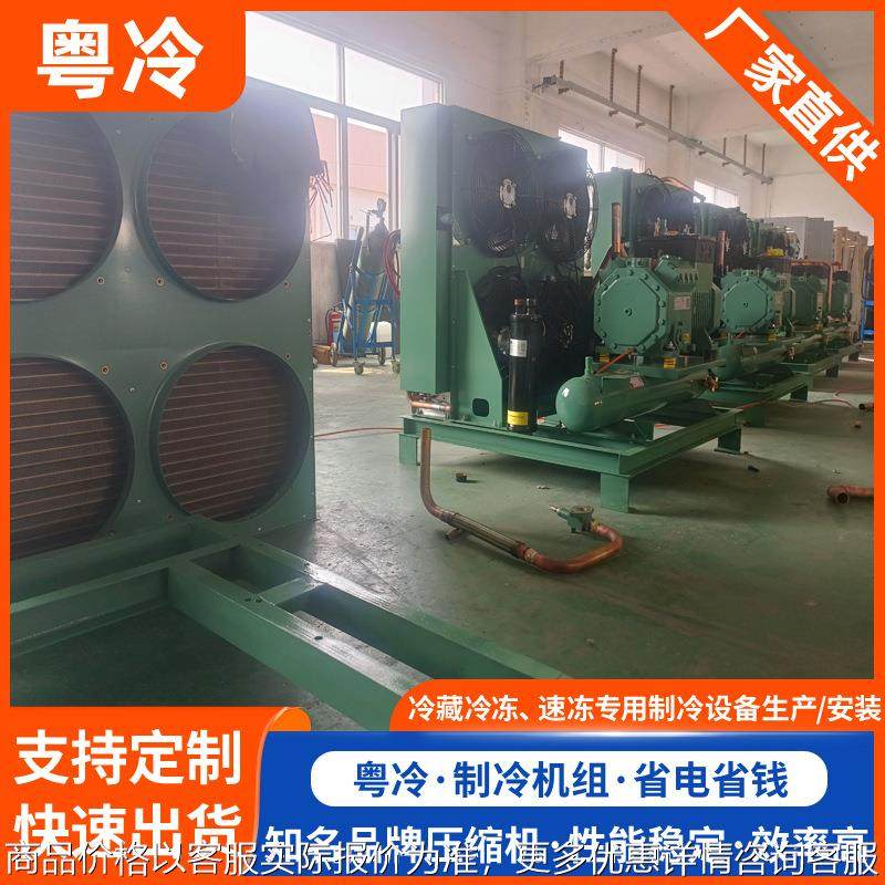敞开式风冷机组 冷库设备半封闭制冷压缩机 冷冻冷藏用制冷机组