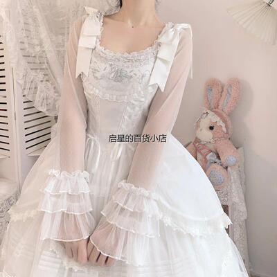 lolita内搭亲肤长袖网纱