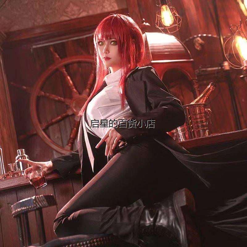电锯人玛奇玛cos服套装黑