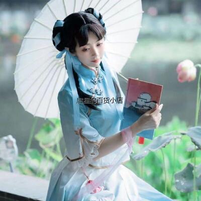西施cos服诗语江南民国风少女游戏毕业服cosplay全套服装