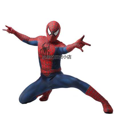 蜘蛛侠紧身衣儿童连体衣c