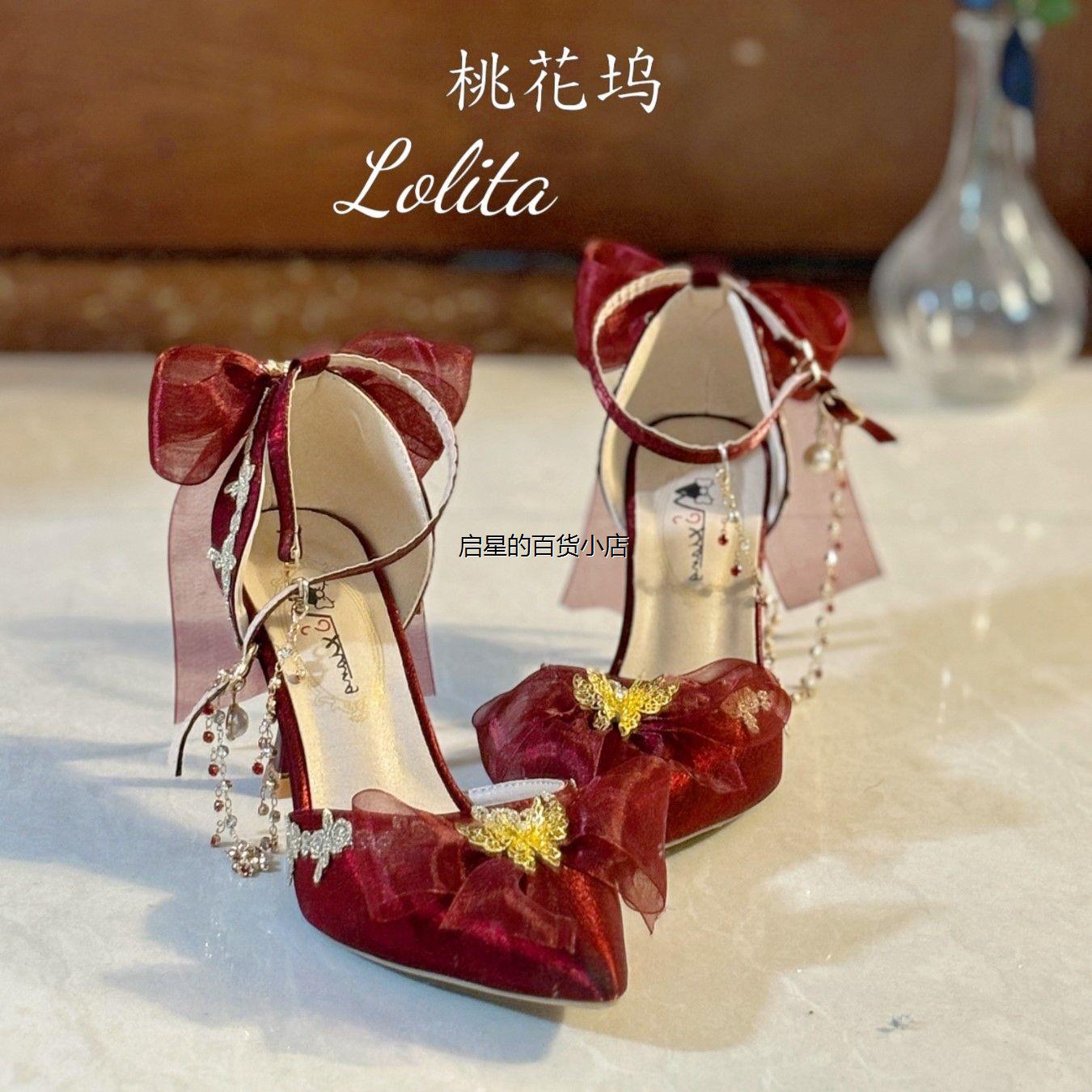 桃花坞原创Lolita高跟鞋