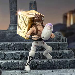 布鲁可积木人圣斗士星矢群星版第1弹天马座手办布鲁克盲盒射手座