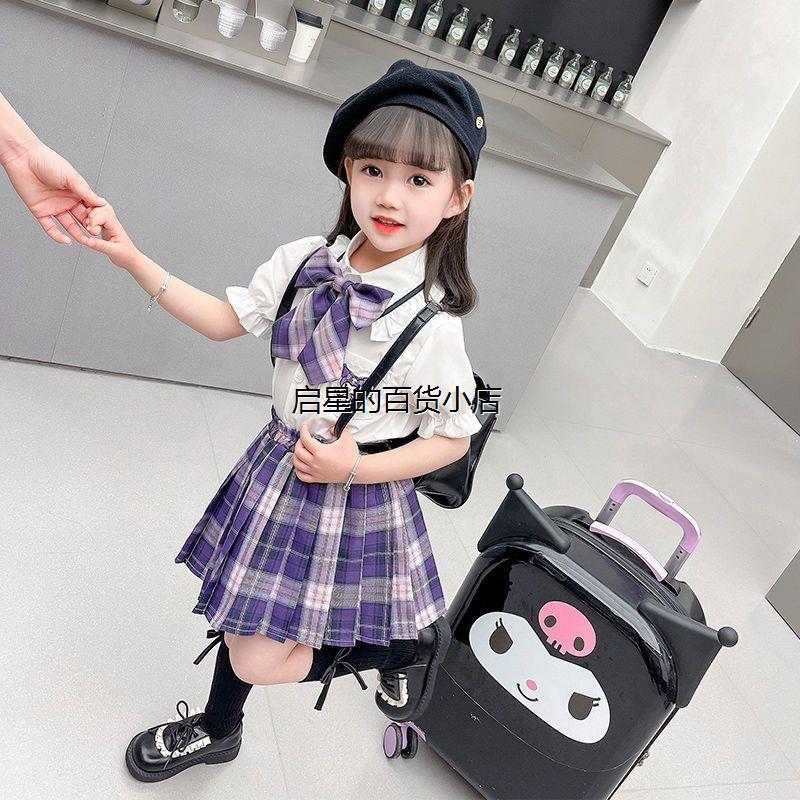 三件套美乐蒂女童夏季jk制服2025新款洋气儿童小学生夏款短袖裙子