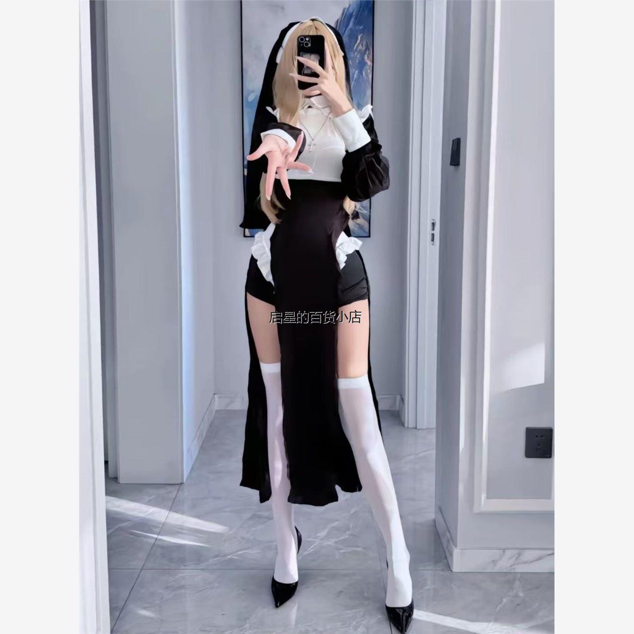 万圣节修女服cos女装性感