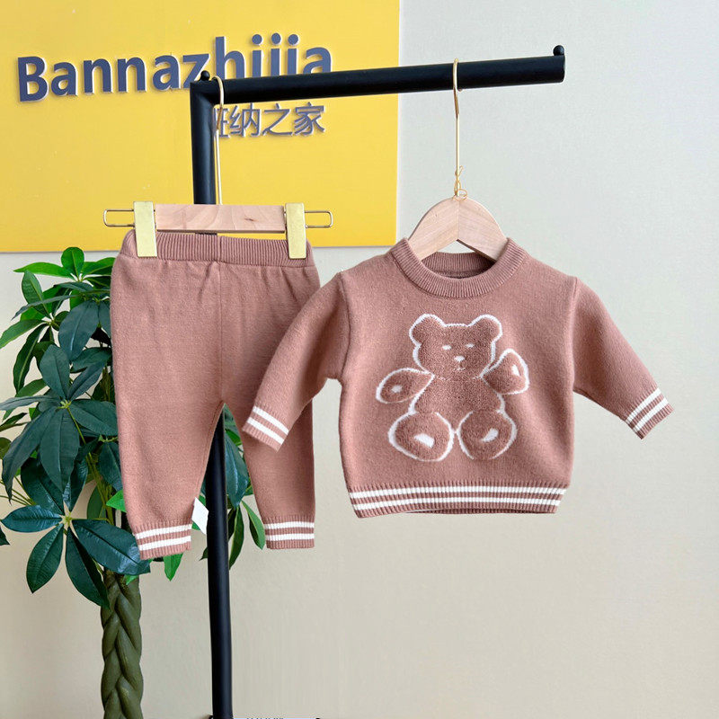 婴儿秋冬季毛衣套装男女宝宝针织衫幼儿保暖毛线衣服儿童开衫套装,童装/婴儿装/亲子装,套装,淘宝优惠券,粉丝福利购,淘宝优惠卷