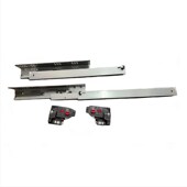 托底抽屉导轨缓冲托底轨道抽屉阻尼托底滑轨柜桶自吸拖底抽轨道50