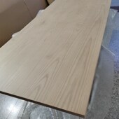 北欧简约白蜡木全实木书桌升降桌桌面原木办公桌面写字工作台定制