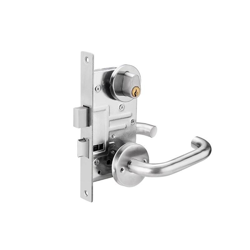 304不锈钢防火门锁全套通用型把手锁芯配件消防安全通道门逃生门