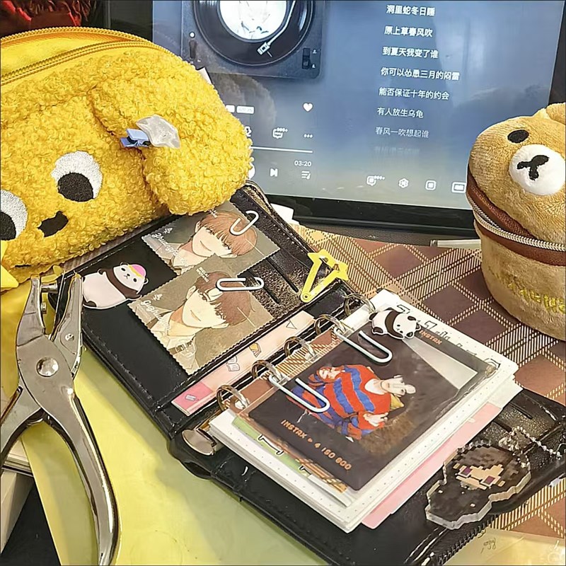 M5活页本a8活页手帐本配件笔记本钱包改手帐收纳本城市的之光颜值