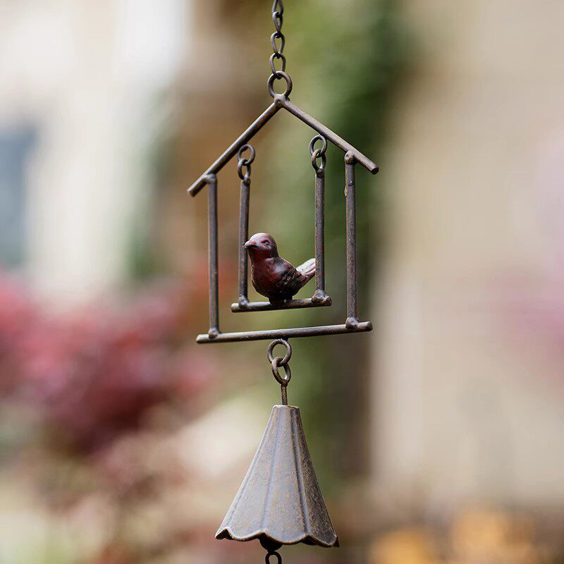 复古铸铁铃铛挂件庭院壁挂风铃手摇门铃别墅园装饰民宿造景,家居饰品,户外/庭院摆件,淘宝优惠券,粉丝福利购,淘宝优惠卷