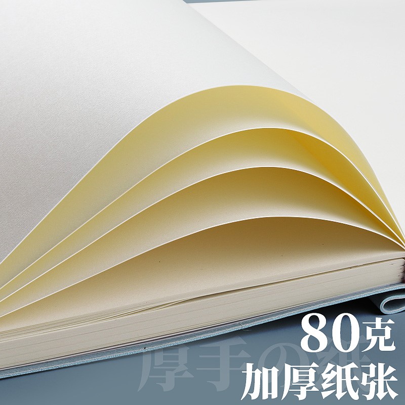 a4空白笔记本子内页白纸本加厚加大简约大学生文艺手账绘图绘画手