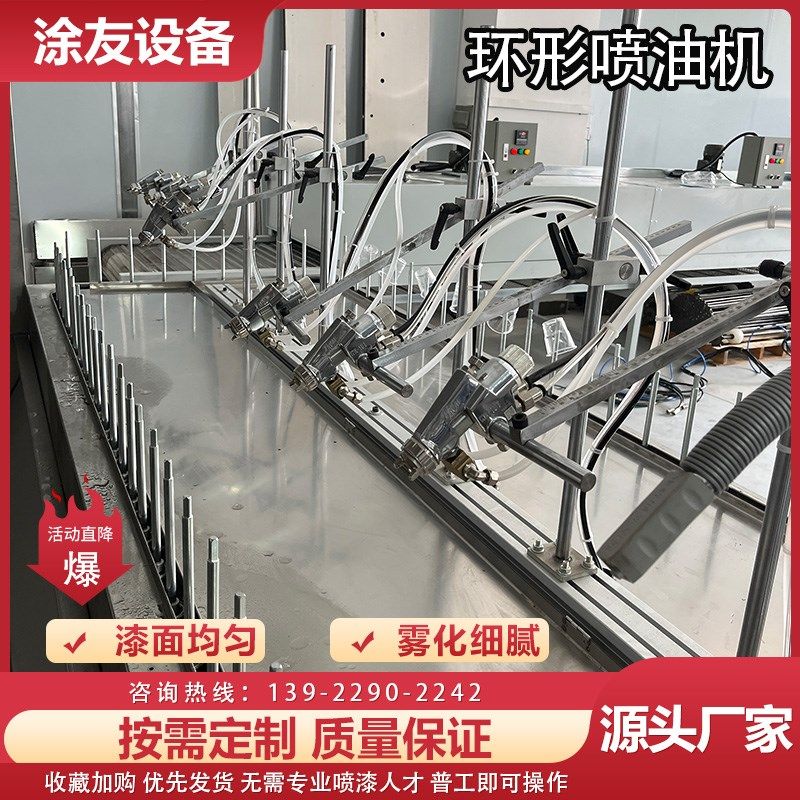 塑胶自动喷漆小型喷漆机设备环型喷油线烘干输送喷涂机地轨式喷漆,机械设备,涂装设备,淘宝优惠券,粉丝福利购,淘宝优惠卷