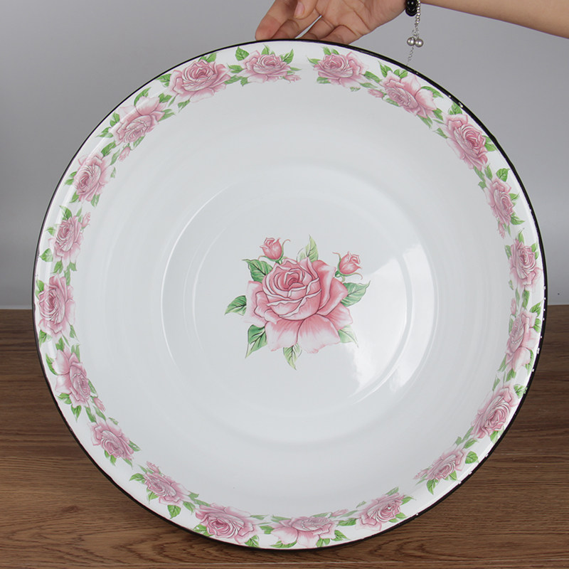 珐琅搪瓷盆洗脸洗脚洗发盆大号和面老式盆,家庭/个人清洁工具,脸盆,淘宝优惠券,粉丝福利购,淘宝优惠卷