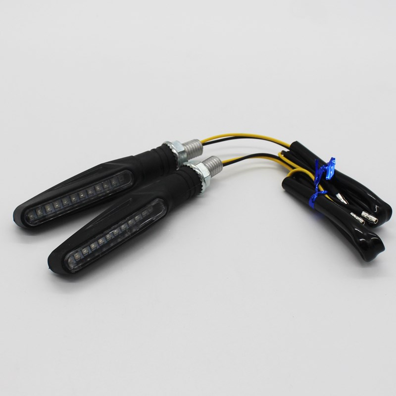 摩托车改装件转向灯LED流水转向灯总成踏板车 装饰转弯灯方向灯