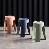 塑料加厚客厅餐桌吃饭用凳创意特厚餐椅子朔胶板凳